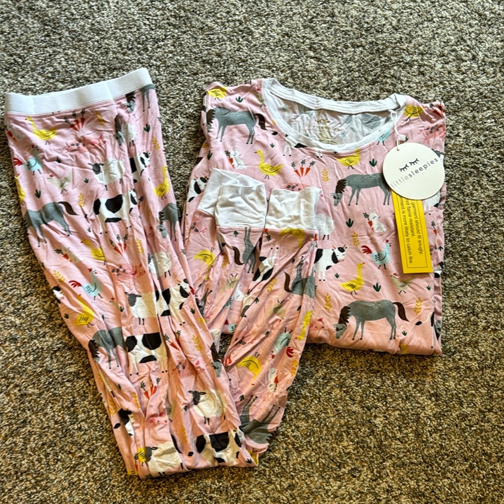 Little sleepies farm animal pajama long sleeve and pants